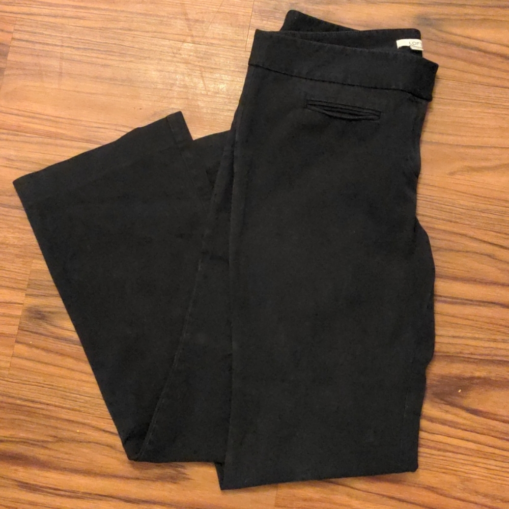 Loft Marisa black dress pants size 10